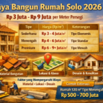 Berapa Biaya Bangunan di Solo 2026