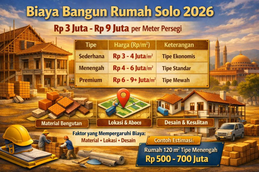 Berapa Biaya Bangunan di Solo 2026
